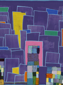 ip by artemonium 2024 fili di arianna viola 60x60 tecnica mista
